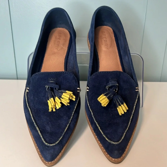 Sperry Navy Suede Top-Sider Women's Saybrook. Size 7 1/2. - Picture 4 of 11